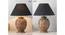 Ariana Table Lamp (Natural, Black Shade Colour, Cotton Shade Material) by Urban Ladder - Rear View Design 1 - 769669