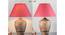 Knepp Table Lamp (Natural, Cotton Shade Material, Maroon Shade Colour) by Urban Ladder - Rear View Design 1 - 769673