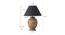 Ariana Table Lamp (Natural, Black Shade Colour, Cotton Shade Material) by Urban Ladder - Design 1 Dimension - 769686