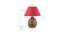 Samsula Table Lamp (Natural, Cotton Shade Material, Maroon Shade Colour) by Urban Ladder - Design 1 Dimension - 769689