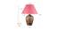 Knepp Table Lamp (Natural, Cotton Shade Material, Maroon Shade Colour) by Urban Ladder - Design 1 Dimension - 769691