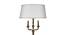 Axel Floor Lamp (Brass, Cotton Shade Material, Off White Shade Colour) by Urban Ladder - Rear View Design 1 - 769738