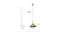 Leo Pendant (Brass) by Urban Ladder - Design 1 Dimension - 769756
