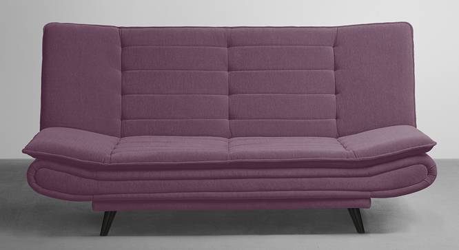 Smith 3 Seater Manual Sofa cum Bed in Purple (Sangria Purple) by Urban Ladder - Front View Design 1 - 