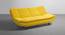 Smith 3 Seater Manual Sofa cum Bed in Yellow (Sunshine Yellow) by Urban Ladder - Front View Design 1 - 