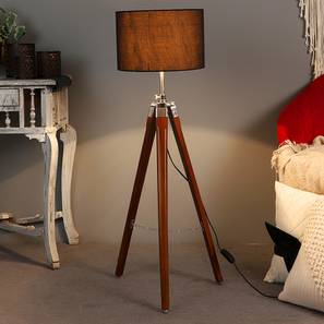 pristine interiors Hemmings Black Cotton Shade Floor Lamp-picture-20