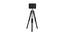 Pierre Black Cotton Shade Floor Lamp (Black) by Urban Ladder - Front View Design 1 - 770212
