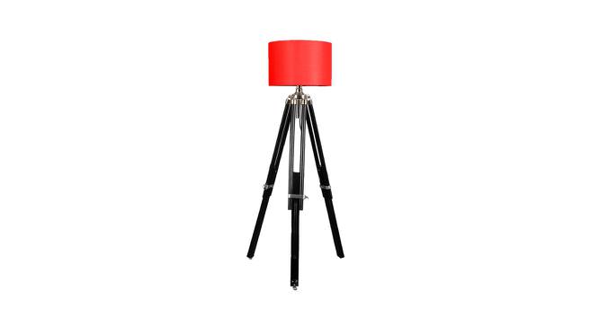 Pons Red Cotton Shade Floor Lamp (Red) by Urban Ladder - Front View Design 1 - 770213