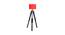 Pons Red Cotton Shade Floor Lamp (Red) by Urban Ladder - Front View Design 1 - 770213