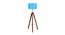 Rigny Blue Cotton Shade Floor Lamp (Blue) by Urban Ladder - Front View Design 1 - 770221