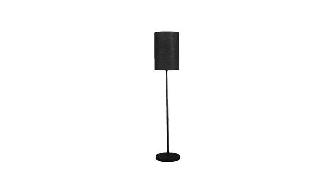 Montgomery Black Cotton Shade Floor Lamp (Black) by Urban Ladder - Front View Design 1 - 770224