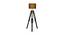 Pierre Black Cotton Shade Floor Lamp (Black) by Urban Ladder - Design 1 Side View - 770232