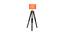 Pons Red Cotton Shade Floor Lamp (Red) by Urban Ladder - Design 1 Side View - 770233