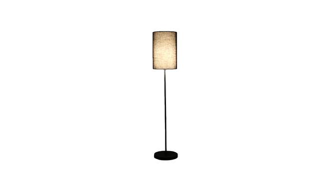 Montgomery Black Cotton Shade Floor Lamp (Black) by Urban Ladder - Design 1 Side View - 770244