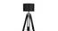 Pierre Black Cotton Shade Floor Lamp (Black) by Urban Ladder - Ground View Design 1 - 770252