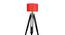 Pons Red Cotton Shade Floor Lamp (Red) by Urban Ladder - Ground View Design 1 - 770253