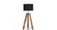 Remy Black Cotton Shade Floor Lamp (Black) by Urban Ladder - Ground View Design 1 - 770257