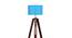 Reynard Black Cotton Shade Floor Lamp (Blue) by Urban Ladder - Ground View Design 1 - 770260