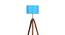 Rigny Blue Cotton Shade Floor Lamp (Blue) by Urban Ladder - Ground View Design 1 - 770261