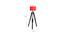 Pons Red Cotton Shade Floor Lamp (Red) by Urban Ladder - Design 1 Dimension - 770273