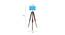 Reynard Black Cotton Shade Floor Lamp (Blue) by Urban Ladder - Design 1 Dimension - 770280