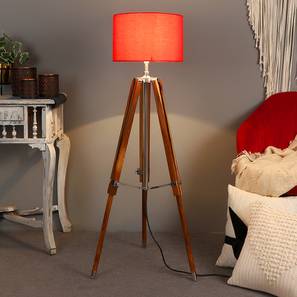 pristine interiors Razo Red Cotton Shade Floor Lamp-picture-13