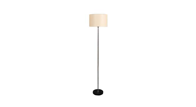 Orleans Beige Jute Shade Floor Lamp (White) by Urban Ladder - Front View Design 1 - 770306