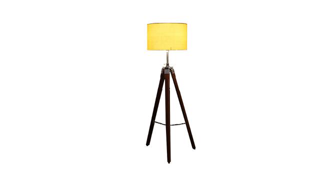 Rupert Yellow Cotton Shade Floor Lamp (Yellow) by Urban Ladder - Front View Design 1 - 770313