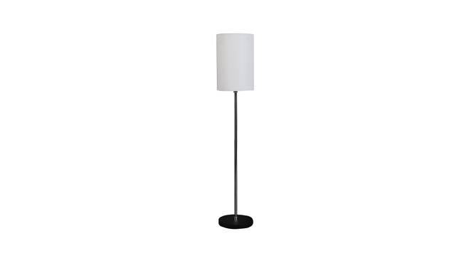 Severin White Cotton Shade Floor Lamp (White) by Urban Ladder - Front View Design 1 - 770317