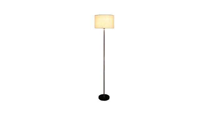 Orleans Beige Jute Shade Floor Lamp (White) by Urban Ladder - Design 1 Side View - 770325