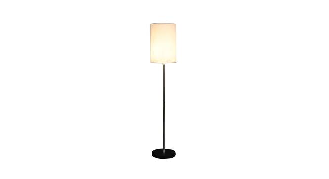Severin White Cotton Shade Floor Lamp (White) by Urban Ladder - Design 1 Side View - 770336