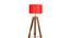 Razo Red Cotton Shade Floor Lamp (Red) by Urban Ladder - Ground View Design 1 - 770348