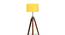 Rupert Yellow Cotton Shade Floor Lamp (Yellow) by Urban Ladder - Ground View Design 1 - 770351