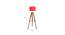 Razo Red Cotton Shade Floor Lamp (Red) by Urban Ladder - Design 1 Dimension - 770369