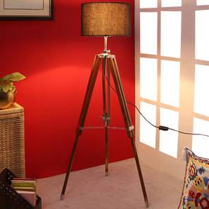 Azai Black Cotton Shade Floor Lamp-image-25