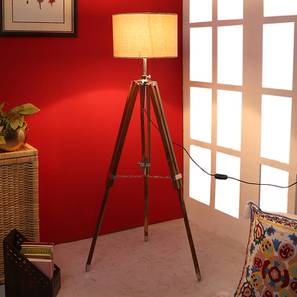 pristine interiors Barack Beige Jute Shade Floor Lamp-picture-12