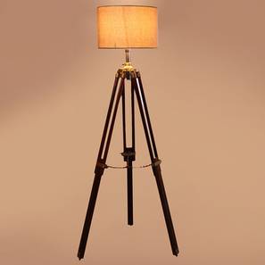 Stephen Beige Jute Shade Floor Lamp