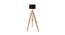Albert Black Cotton Shade Floor Lamp (Black) by Urban Ladder - Front View Design 1 - 770413