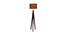 Simone Black Cotton Shade Floor Lamp (Black) by Urban Ladder - Design 1 Side View - 770431