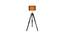 Charles Black Cotton Shade Floor Lamp (Black) by Urban Ladder - Design 1 Side View - 770435