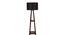 Rosa Black Cotton Shade Floor Lamp (Black) by Urban Ladder - Ground View Design 1 - 770449