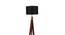 Simone Black Cotton Shade Floor Lamp (Black) by Urban Ladder - Ground View Design 1 - 770450