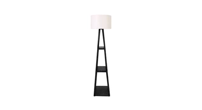 Snyder White Cotton Shade Floor Lamp (White) by Urban Ladder - Front View Design 1 - 770502