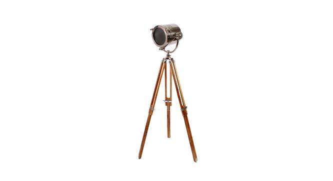 Leo Nickle Metal Shade Floor Lamp (Brown) by Urban Ladder - Front View Design 1 - 770516
