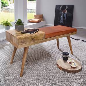 woodenmood Fonteyn Solid Wood Bench in Natural Natural Finish-picture-15