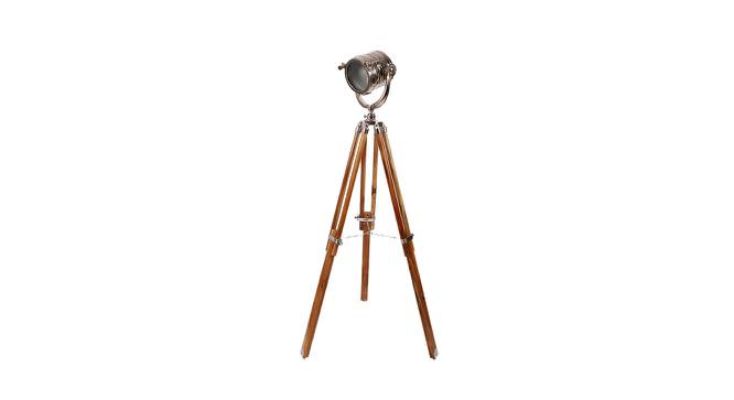 Isaac Nickle Metal Shade Floor Lamp (Brown) by Urban Ladder - Design 1 Side View - 770542