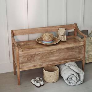 woodenmood Meridian Solid Wood Bench in Natural Natural Finish-picture-10
