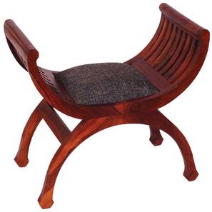 Zeile Solid Wood Bench in Honey Oak Brown Finish-image-26