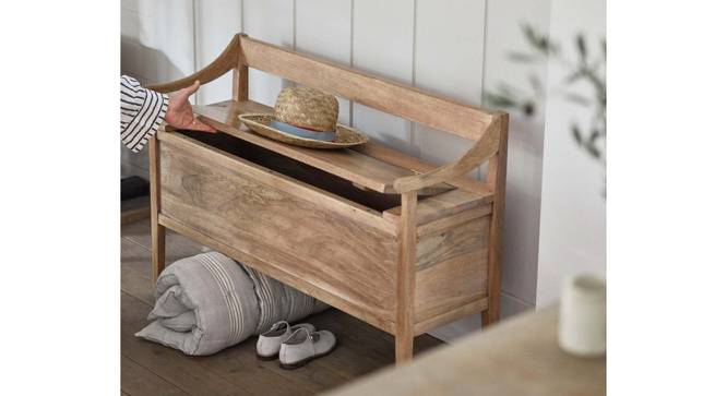 meridian Benches (Natural Finish, Natural) by Urban Ladder - Front View Design 1 - 770596