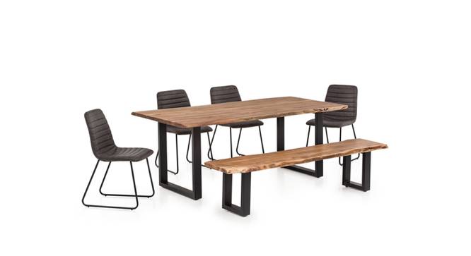 dickens Benches (Natural Finish, Natural) by Urban Ladder - Front View Design 1 - 770607